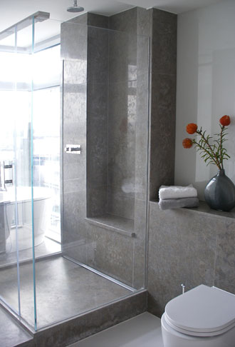 Marble shower